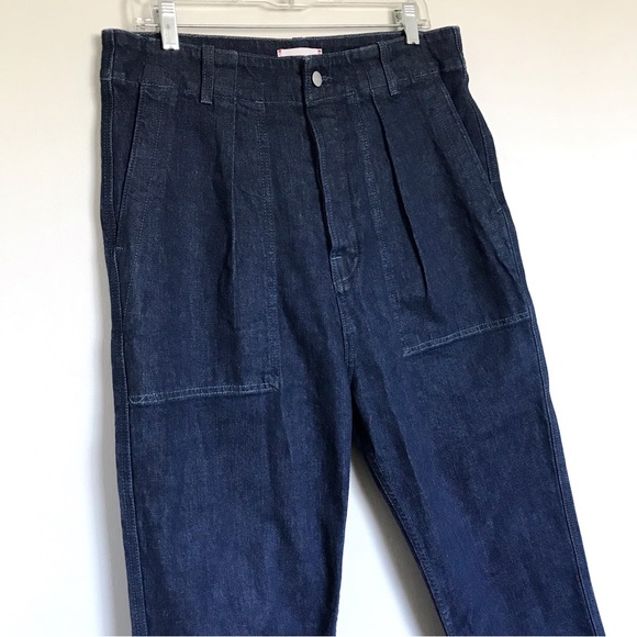 Sundry Military Pocket Pants in Dark Wash Women Size 30 Button Fly Relaxed Fit - Picture 3 of 15
